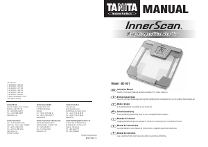 Handleiding Tanita BC-551 InnerScan Weegschaal