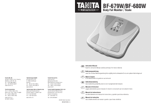 Handleiding Tanita BF-679W Weegschaal