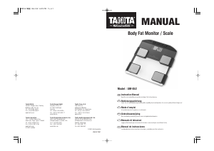 Handleiding Tanita UM-052 Weegschaal