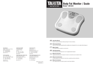 Manuale Tanita UM-028 Bilancia