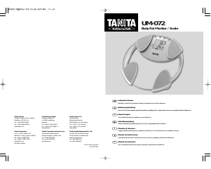 Manuale Tanita UM-072 Bilancia
