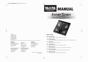 Manuale Tanita BC-575 InnerScan Bilancia
