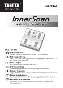 Manual de uso Tanita BC-583 InnerScan Báscula