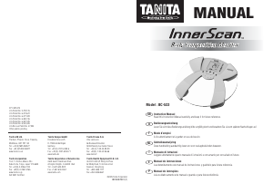 Handleiding Tanita BC-533 InnerScan Weegschaal