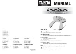 Mode d’emploi Tanita BC-533 InnerScan Pèse-personne