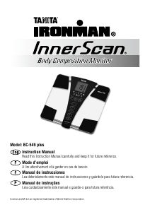 Manual de uso Tanita BC-549 Plus InnerScan Báscula