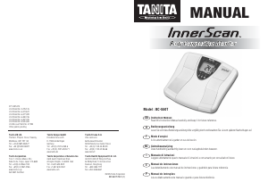 Handleiding Tanita BC-550T InnerScan Weegschaal