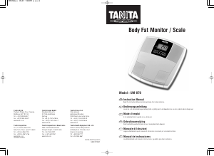 Manuale Tanita UM-070 Bilancia