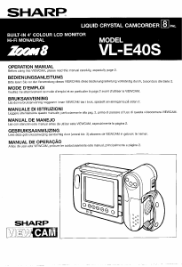 Handleiding Sharp VL-E40S Camcorder
