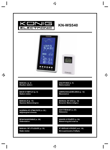 Manuale König KN-WS540 Stazione meteorologica