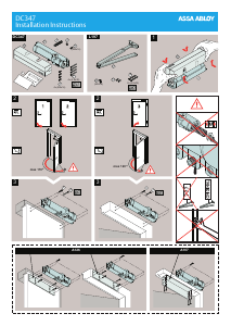 Bruksanvisning ASSA ABLOY DC340 Dörrstängare