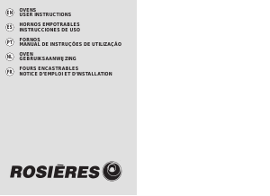 Handleiding Rosières FR 2020/3 PN Oven