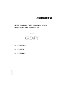 Mode d’emploi Rosières FE 6084/2 RB Four