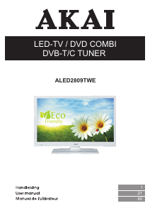 Handleiding Akai ALED2809TWE LED televisie