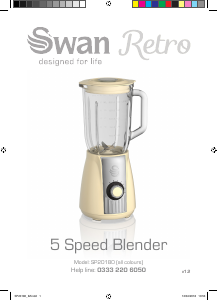 Bruksanvisning Swan SP20180CN Blender