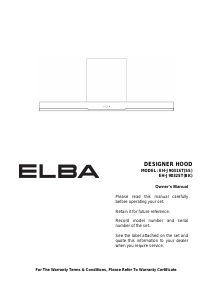 Handleiding Elba Elegante EH-J9032ST(BK) Afzuigkap