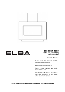 Manual Elba Eterno EH-J9136ST(BK) Cooker Hood