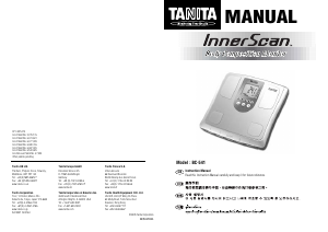 Bruksanvisning Tanita BC-541 InnerScan Våg