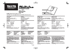 Manual Tanita HD-305 Balança