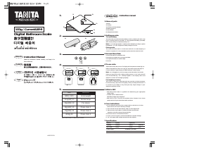 Handleiding Tanita HD-325 Weegschaal