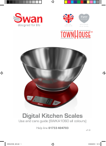 Manual Swan SWKA1060COPN Kitchen Scale
