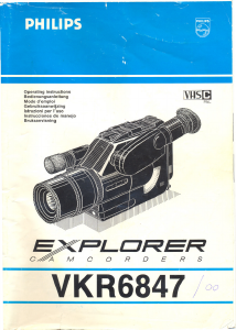 Handleiding Philips VKR6847 Camcorder