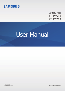 Manual Samsung EB-PA710 Carregador portátil