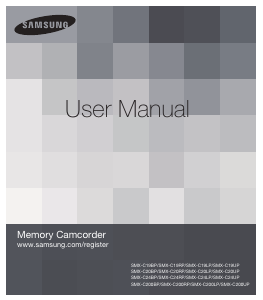 Bruksanvisning Samsung SMX-C200RP Videokamera