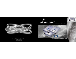 Manual Lanzar Vibe 416 Car Amplifier