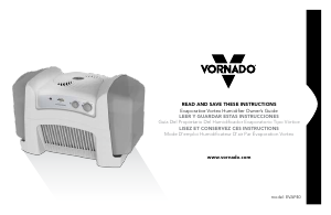 Manual Vornado EVAP40 Vortex Humidifier