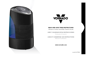 Bruksanvisning Vornado Ultra3 Ultrasonic Luftfuktare