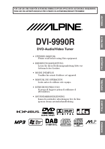 Handleiding Alpine DVI-9990R Autoradio