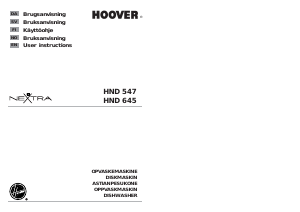 Käyttöohje Hoover HND 547/1-86 Astianpesukone