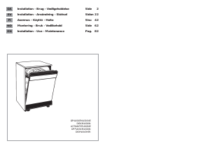 Manual Hoover HND 7515-80 Dishwasher