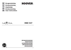 Handleiding Hoover HND 547-86 Vaatwasser