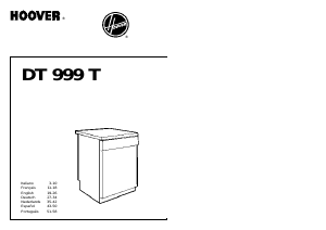 Manual Hoover DT999SYAL Dishwasher