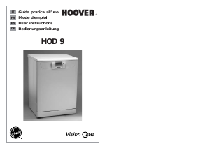 Mode d’emploi Hoover HOD 9-86S Lave-vaisselle