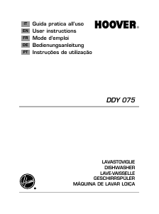 Manual Hoover DDY 075/E Máquina de lavar louça
