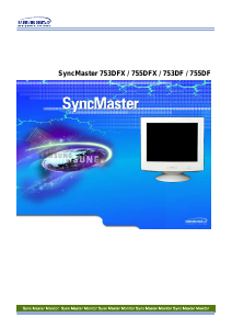 Manual Samsung 755DFX SyncMaster Monitor