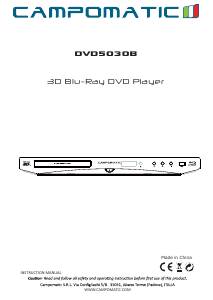 Bruksanvisning Campomatic DVD5030B Blu-ray spelare