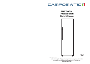 Handleiding Campomatic FRZ505N Vriezer