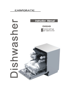 Manual Campomatic DW924BI Dishwasher