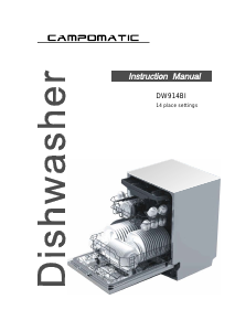 Manual Campomatic DW914BI Dishwasher