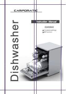 Manual Campomatic DW909XE Dishwasher