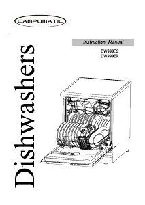 Manual Campomatic DW999ES Dishwasher