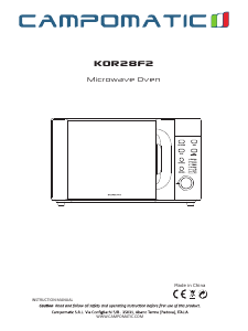 كتيب جهاز ميكروويف KOR28F2 Campomatic