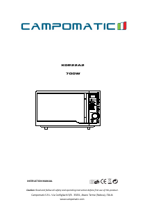 كتيب جهاز ميكروويف KOR22A2 Campomatic