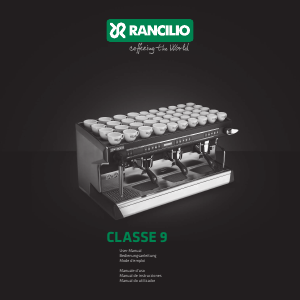 Bedienungsanleitung Rancilio Classe 9 Kaffeemaschine