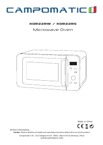 Εγχειρίδιο Campomatic KOR22RW Φούρνος μικροκυμάτων