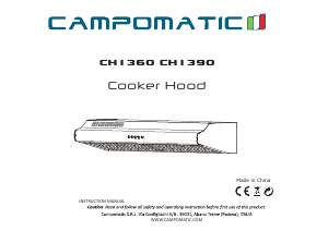 Handleiding Campomatic CH1360 Afzuigkap